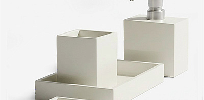 Набор для ванной комнаты 5 предметов, льняной оттенок, Moon