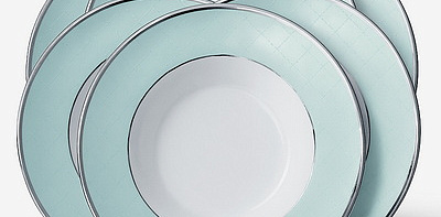 Ethereal Blue Pétala Simples Набор тарелок для супа на 6 персон