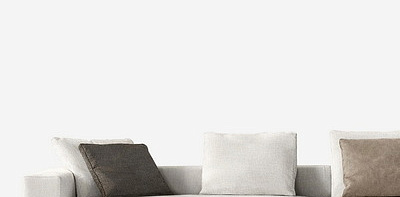 Диван Белый "Saddle-Hide" 