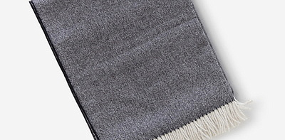 Premium Herringbone Black Плед