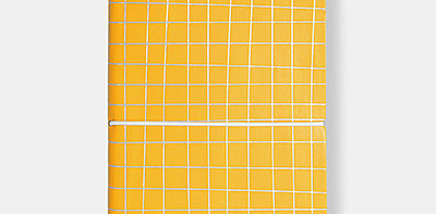 Ежедневник линованный в жёлтой обложке Shapes