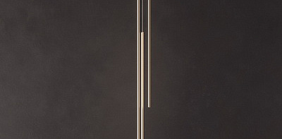 THIN Vertical Suspension 3 Segments Brass Подвесной светильник