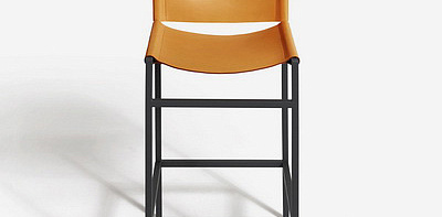 Rea Black/Cowhide Барный стул