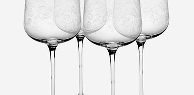 Бокалы для красного вина 4 шт. Midnight Flowers Anemone Vaniglia 