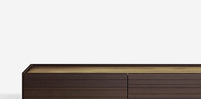 Комод Combi Dark Oak / Striped Brass
