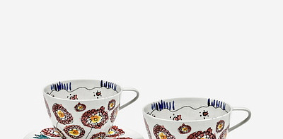 Кофейная пара 2 шт. Midnight Flowers Anemone Milk Сappuccino 