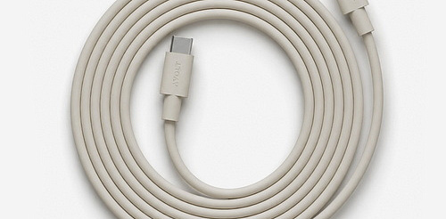 Кабель бежевый USB-C to USB-C 2 м