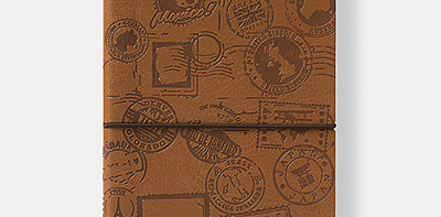 Ежедневник линованный в коричневой обложке Travel