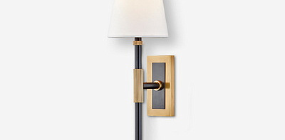 Bowery II Aged Brass / Old Bronze Бра