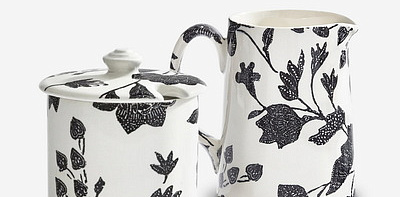 Garden Vine Black Сахарница и сливочник