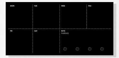 My Weekly Black Настенный планер