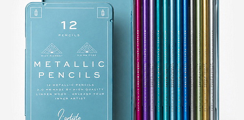 Набор цветных карандашей «металлик» Metallic 12 шт.