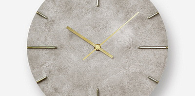 S. Azumi Quaint Silver Часы настенные