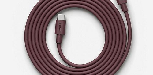 Кабель бордовый USB-C to USB-C 2 м