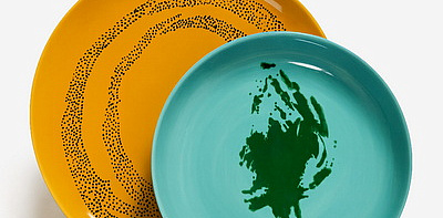 Сервиз на 2 персоны, жёлтый/голубой, Оттоленги Feast
