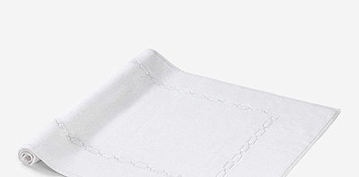 Коврик для ванной комнаты белый Topkapı