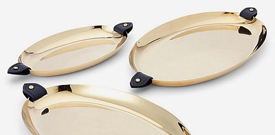 Wyatt Gold Набор из 3 подносов