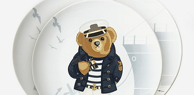 Haven Navy Bear Набор тарелок 4 шт.