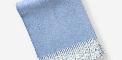 Herringbone Blue Плед