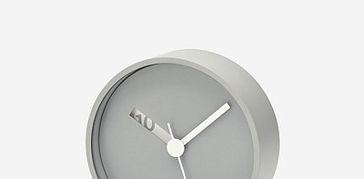 R. McBride Extra Normal Grey Часы настольные