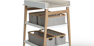 Hip White Стол пеленальный с матрасом и 4 корзины