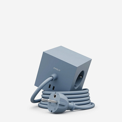 Удлинитель голубой Square 1 USB-C 1,8 м