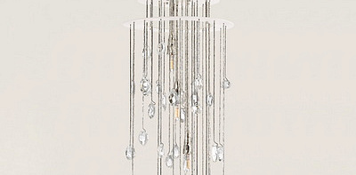 Hailee Sculpted Nickel Люстра S