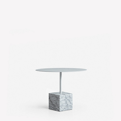 Стол приставной Knockout Square White