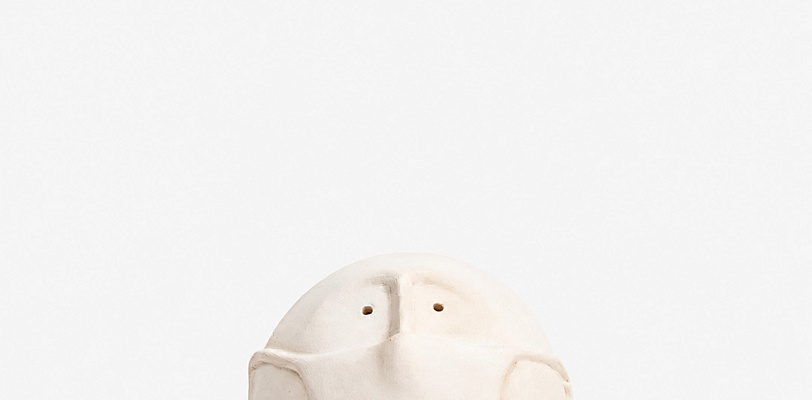 Скульптура Keep Smiling Clayhead