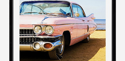 Pink Cadillac Studio Постер