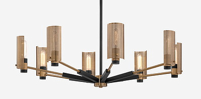 Pilsen Off-black / Patina Brass Люстра