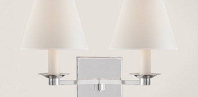 Evans Double Arm Nickel Бра