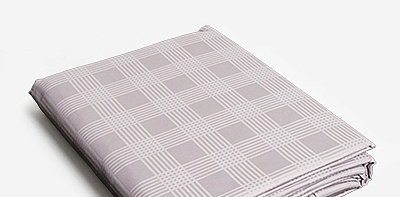 Пододеяльник серебристый Glenplaid 