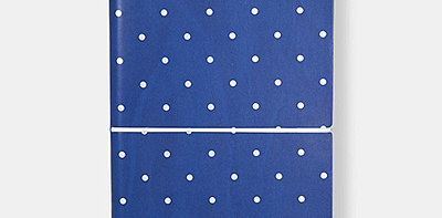 Ежедневник линованный в синей обложке Shapes