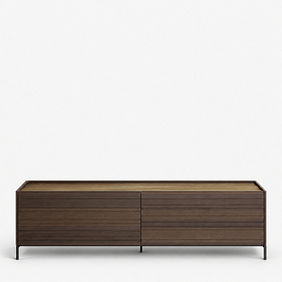 Комод Combi Dark Oak / Striped Brass