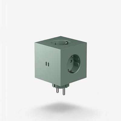 Разветвитель зеленый Square 2 USB-C