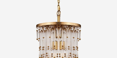 John Roselli Mia Antique Brass Люстра S