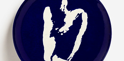 Блюдо, синий/белый, Оттоленги Feast L