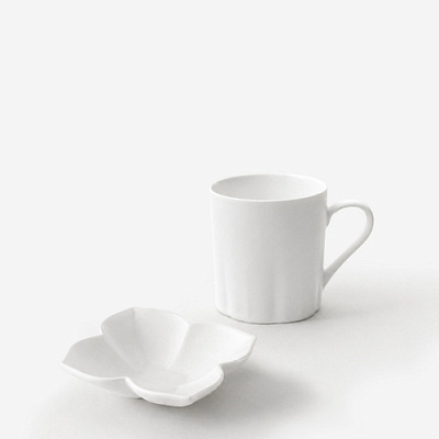 Flower 04 Matt Набор из тарелки и чашки