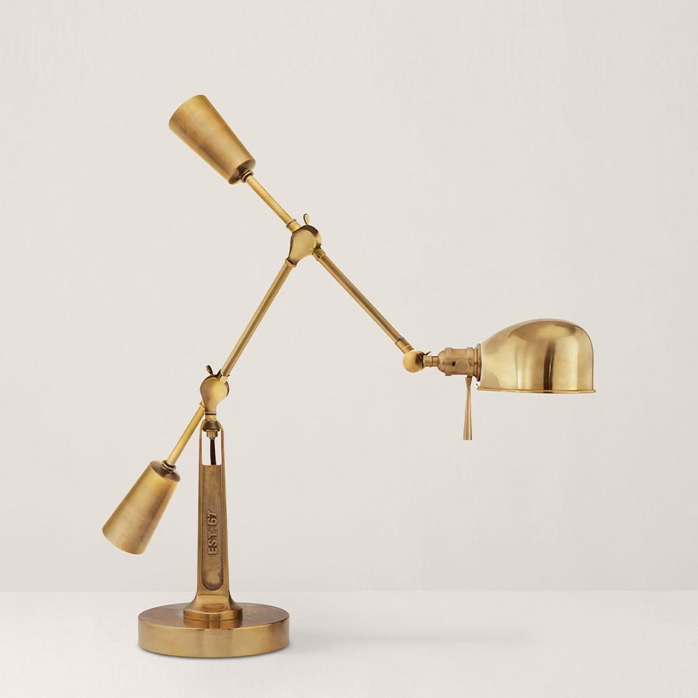 RL '67 Boom Arm Brass Настольная лампа Ralph Lauren Home - фото 1