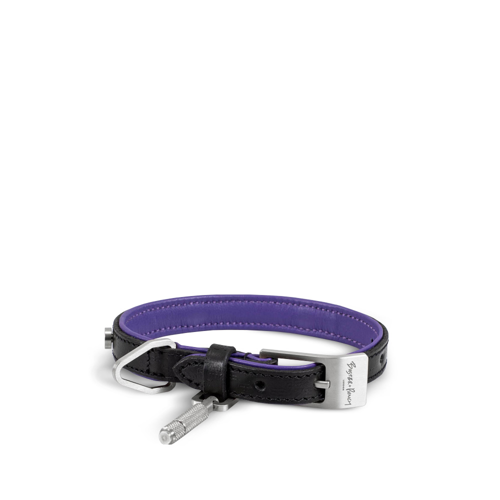 Black Purple Steel Ошейник для собак S от Galerie46