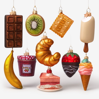 Wine & Dine I Набор ёлочных игрушек 10 шт.