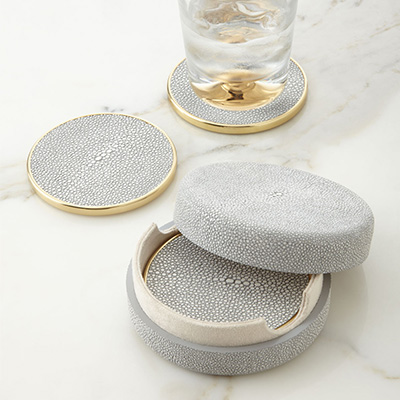 Shagreen Подставки под бокалы 4 шт Shagreen Подставки под бокалы 4 шт