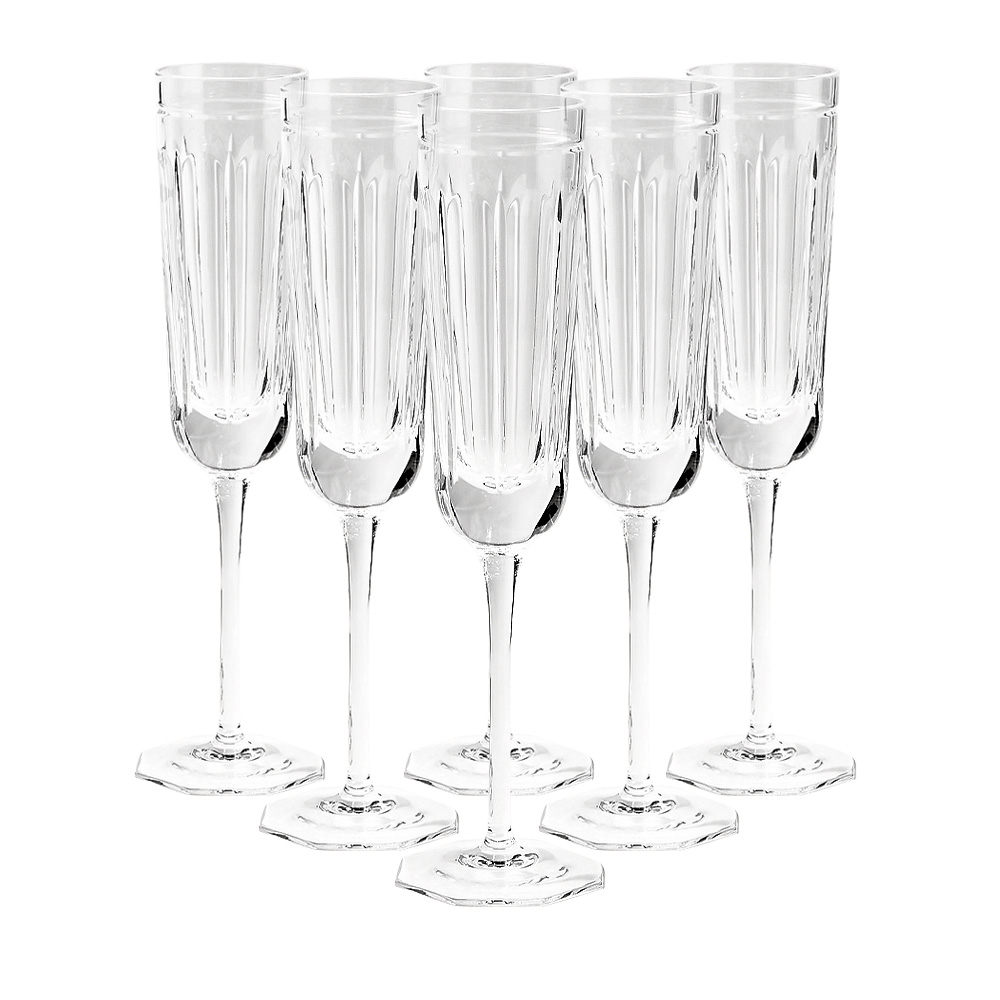 бокалы для шампанского 210 мл 6 шт rona celebration без декора 039954 Coraline Бокалы для шампанского 6 шт.