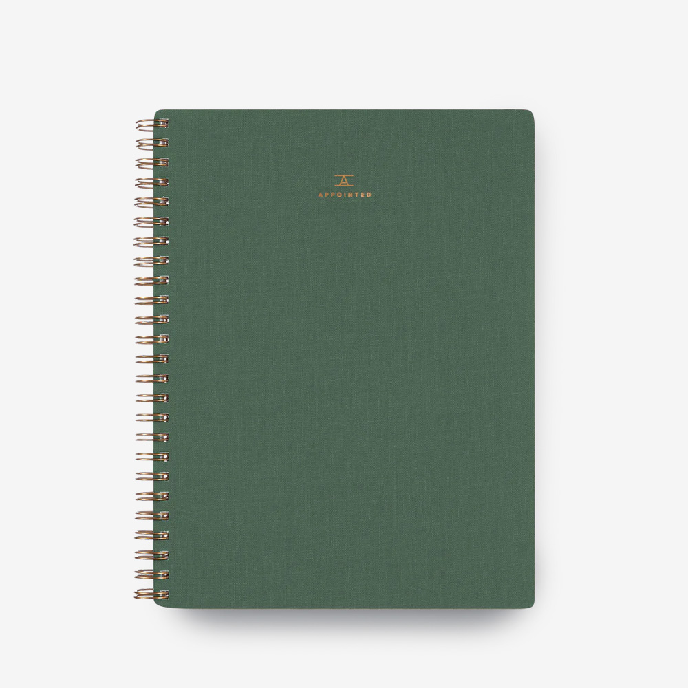 The Workbook Blank Fern Green Блокнот альбом для рисования на гребне а4 40 листов маша и медведь