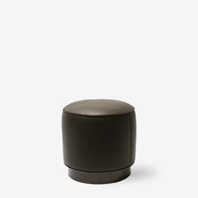 Пуф круглый темно зеленый Yves 