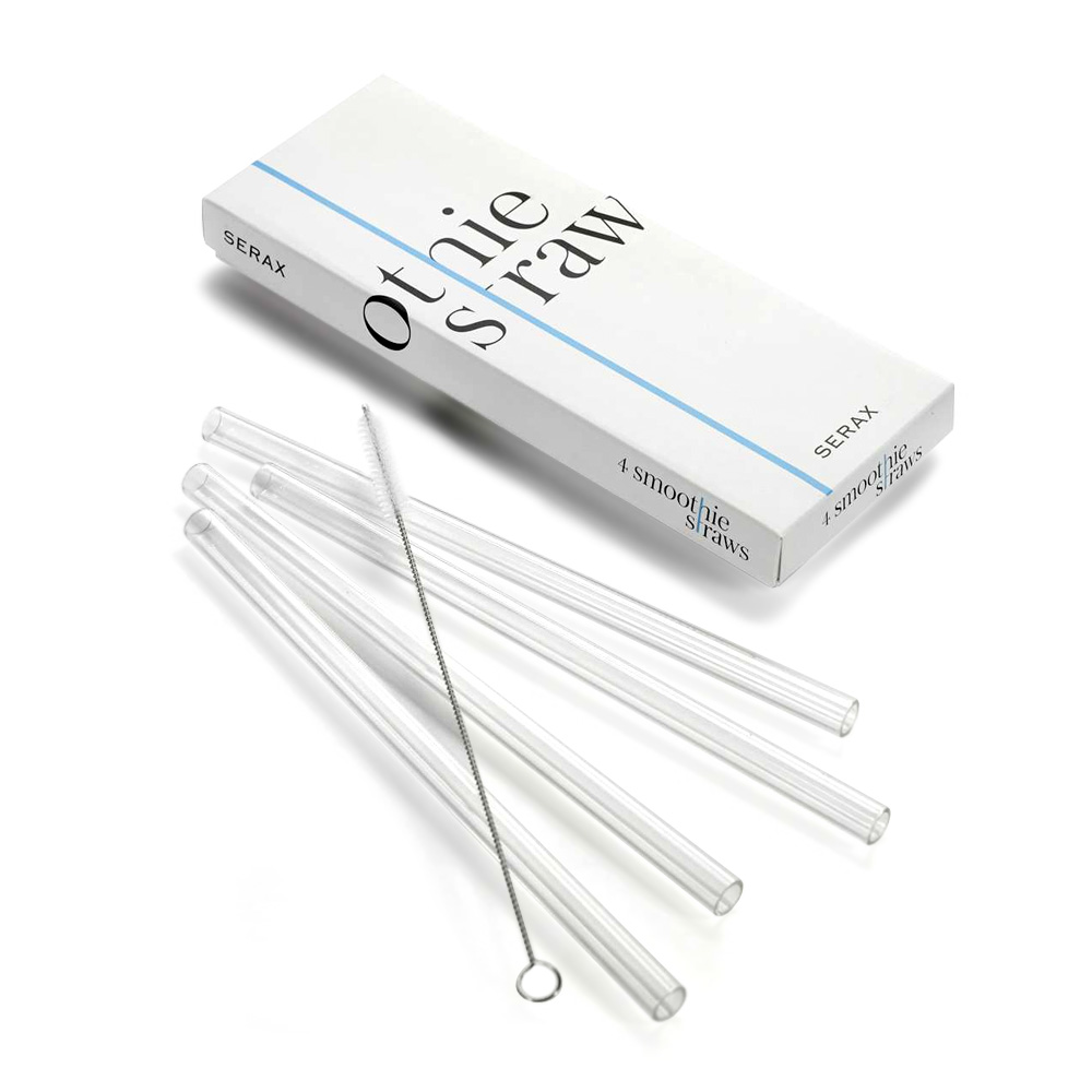 Straw Set Набор из 4 соломинок для смузи набор ручного инструмента