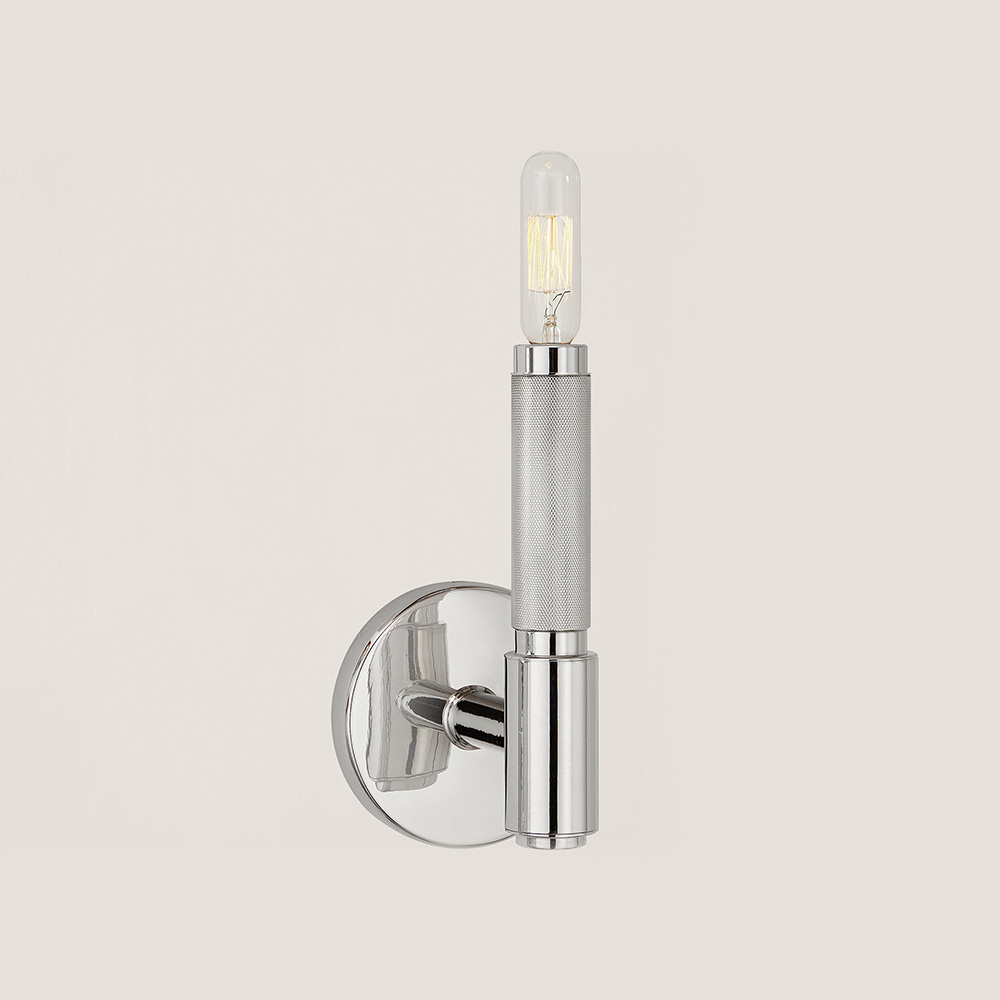 Barrett Small Single Nickel Бра линза wallwasher для светильника al gl 0474 mt