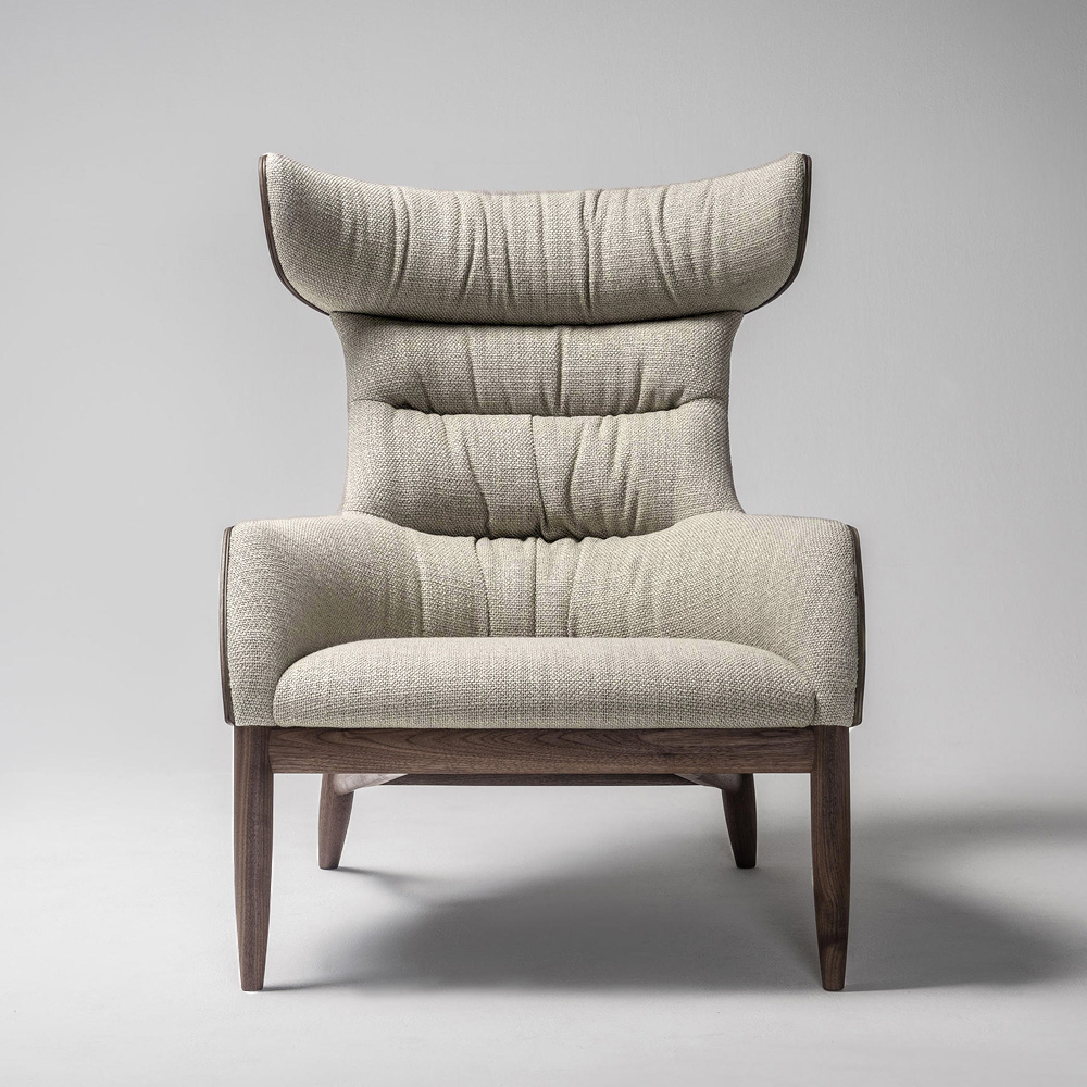 Beatrix Walnut / Taupe Grey Кресло beatrix oak vintage brown кресло