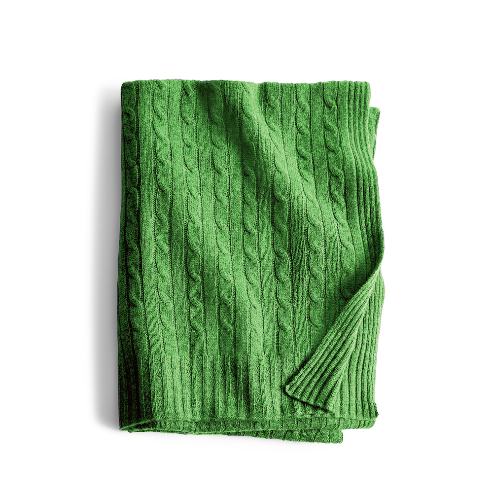 

Cable Green Плед
